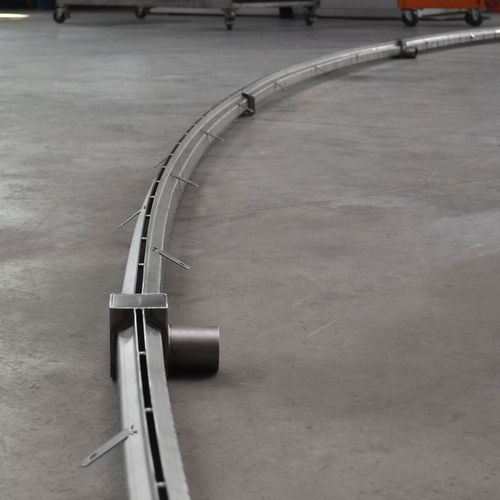 Stainless steel slot channel installation