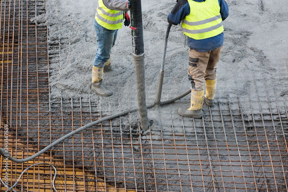 Concrete pouring and reinforcement work by MS International
