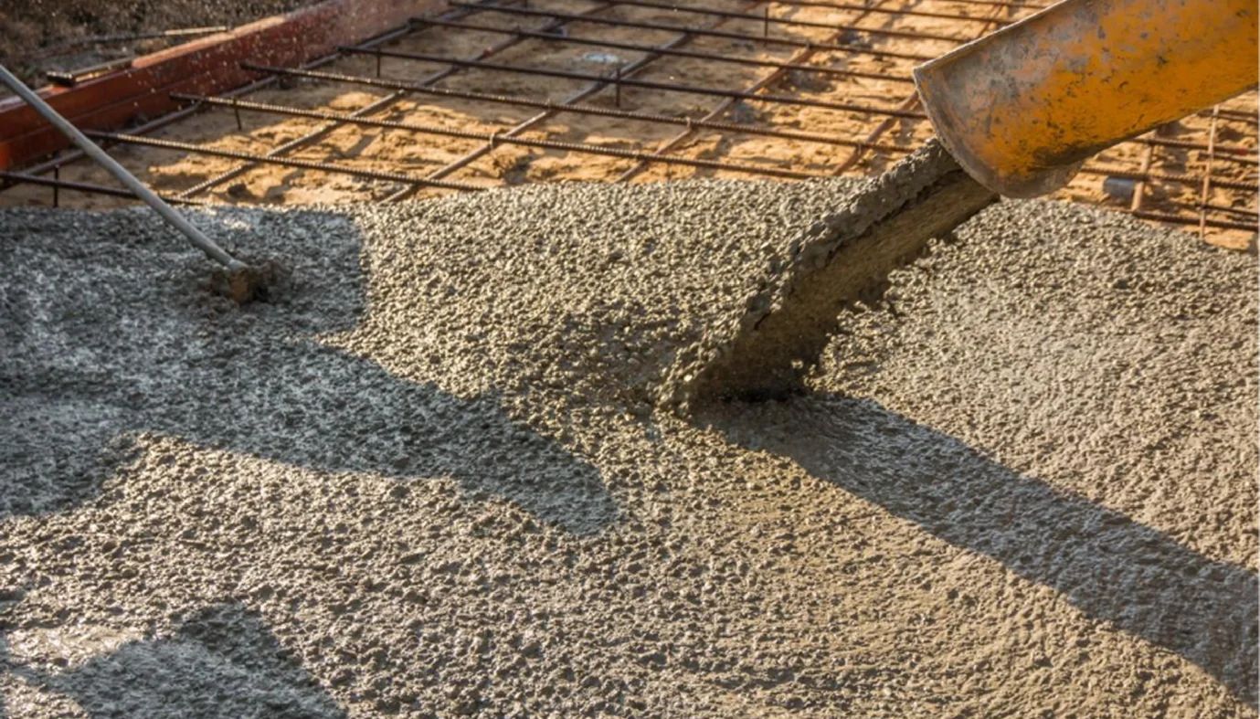 Concrete placement and finishing work